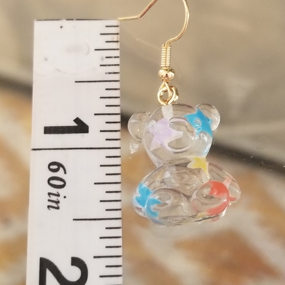 3/$30💜 Kawaii Acrylic Bear Earrings  🎉Host Pick - Picture 6 of 12